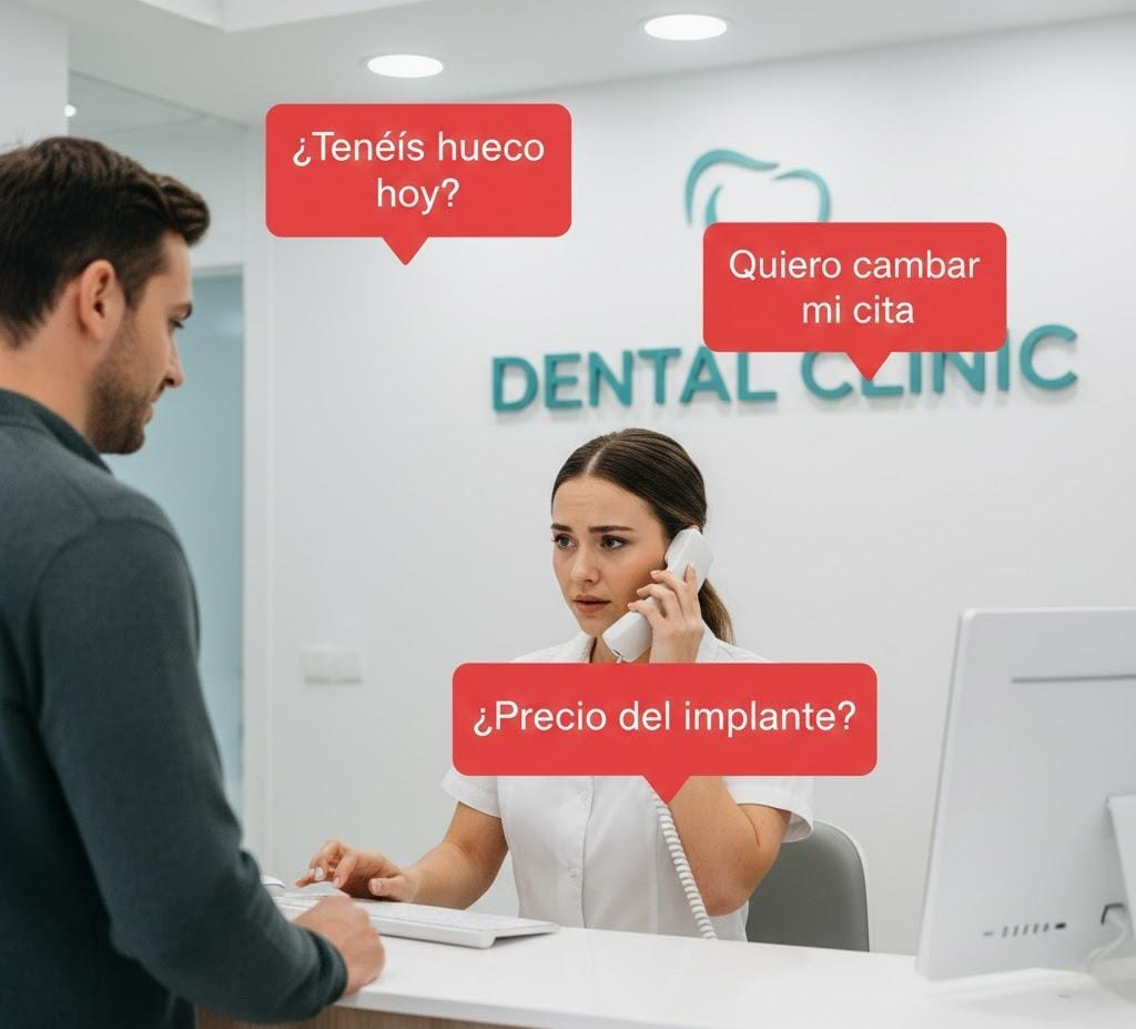 La recepción colapsada