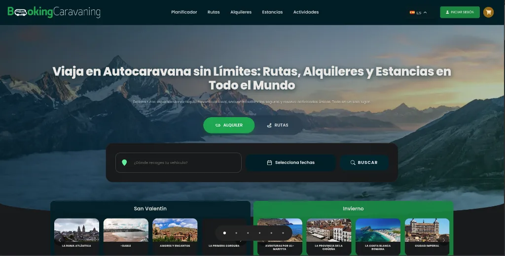 BookingCaravaning marketplace de caravaning