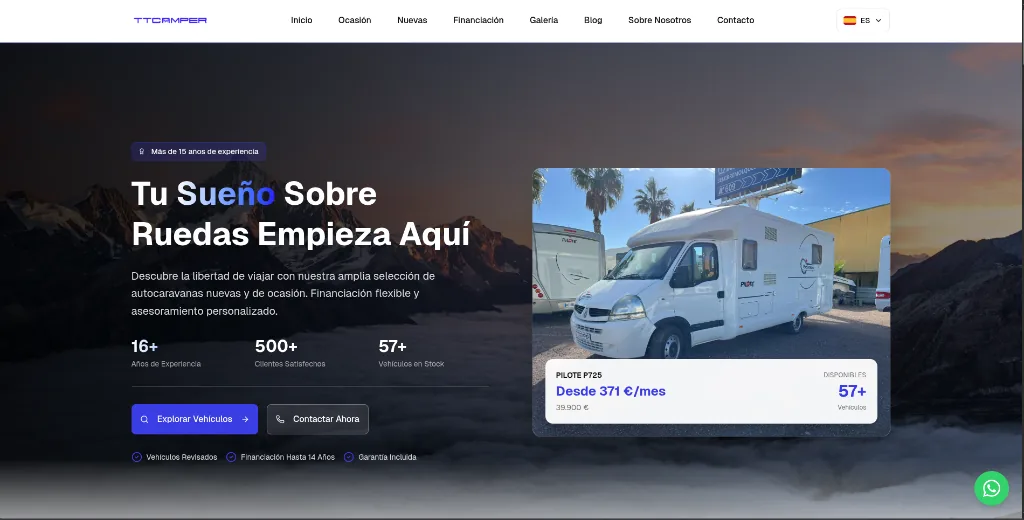 TTCamper plataforma de autocaravanas